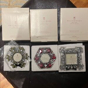 Pottery Barn Decorative NEW Gemstone Frames Trio